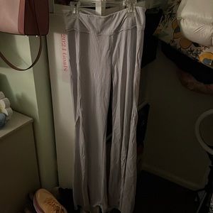 Free people hot shot flare pant with slits at bottom